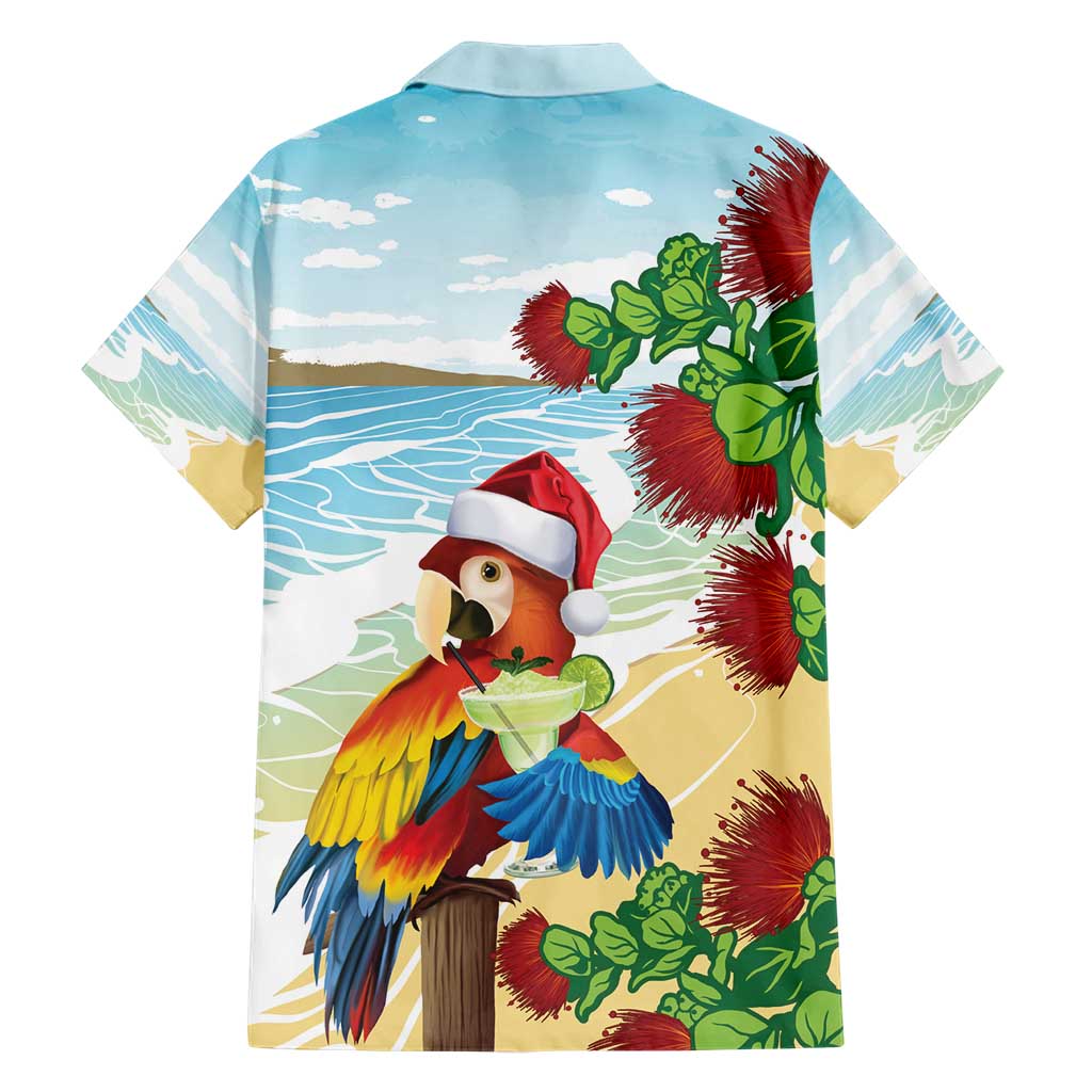 Have A Very Beach Christmas Hawaiian Shirt Parrot By Lehua Flower - Polynesian Pride