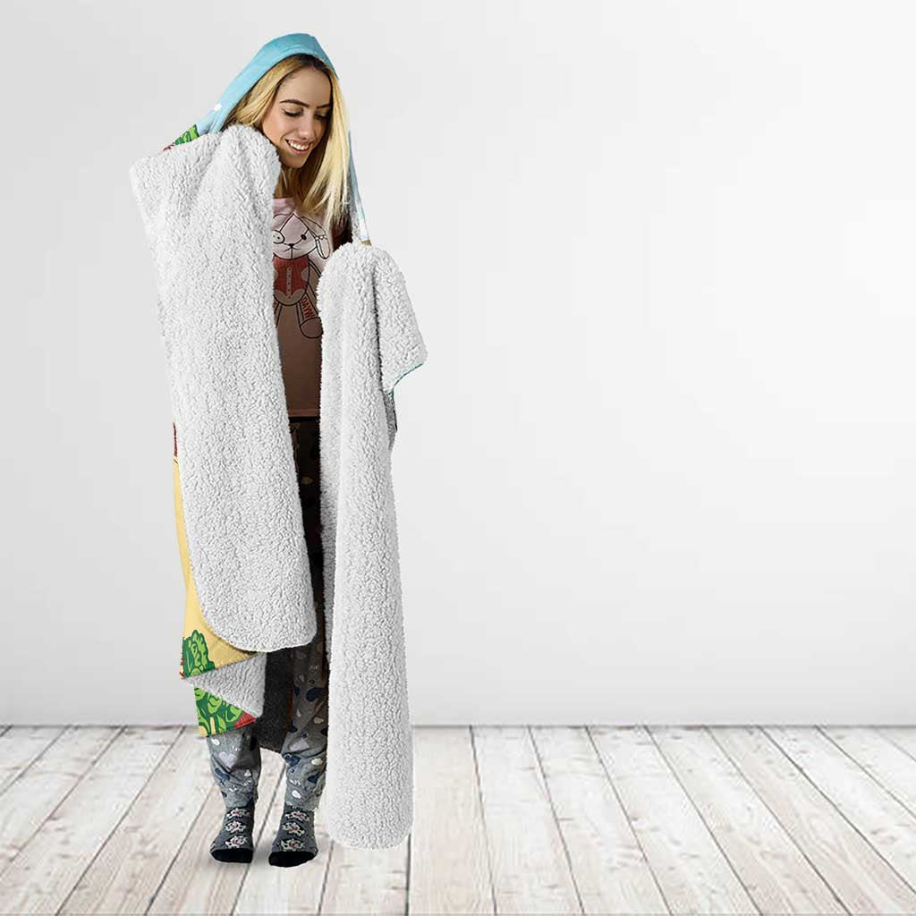 Have A Very Beach Christmas Hooded Blanket Parrot By Lehua Flower - Polynesian Pride