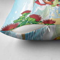 Have A Very Beach Christmas Pillow Cover Parrot By Lehua Flower - Polynesian Pride
