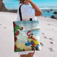 Have A Very Beach Christmas Tote Bag Parrot By Lehua Flower - Polynesian Pride