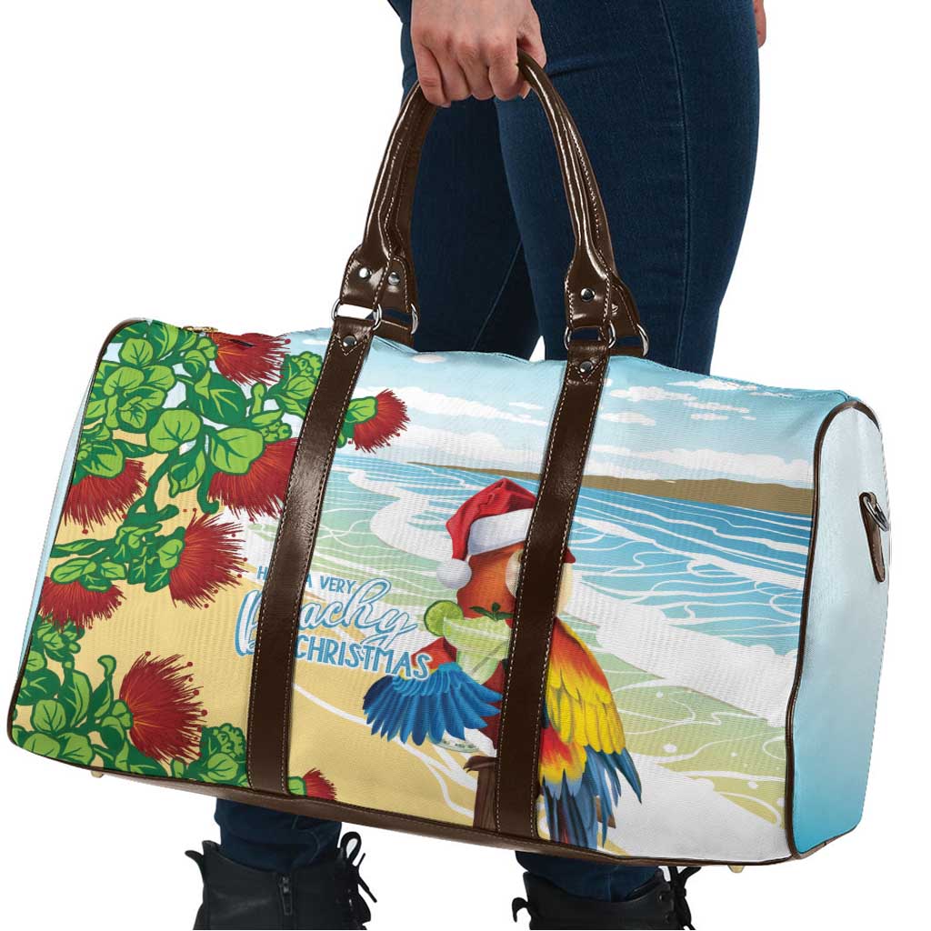 Have A Very Beach Christmas Travel Bag Parrot By Lehua Flower - Polynesian Pride