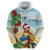 Have A Very Beach Christmas Zip Hoodie Parrot By Lehua Flower - Polynesian Pride