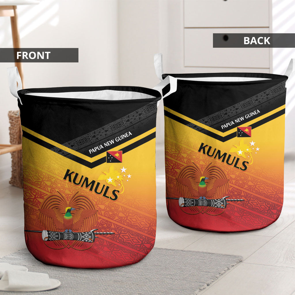 Papua New Guinea Rugby The Kumuls Laundry Basket Motuan Inspired Pattern LT7 - Polynesian Pride