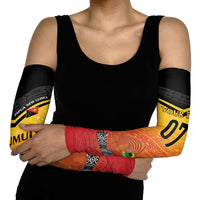 Papua New Guinea Custom Rugby The Kumuls Arm Sleeves Motuan Inspired Pattern LT7 - Polynesian Pride