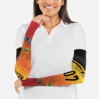 Papua New Guinea Custom Rugby The Kumuls Arm Sleeves Motuan Inspired Pattern LT7 - Polynesian Pride