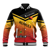 Papua New Guinea Custom Rugby The Kumuls Baseball Jacket Motuan Inspired Pattern LT7 Unisex Multicolor - Polynesian Pride