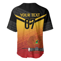 Papua New Guinea Custom Rugby The Kumuls Baseball Jersey Motuan Inspired Pattern LT7 - Polynesian Pride
