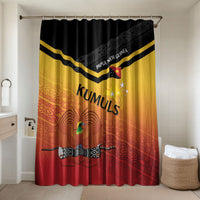 Papua New Guinea Rugby The Kumuls Bathroom Set Motuan Inspired Pattern LT7 Shower Curtain Only Multicolor - Polynesian Pride