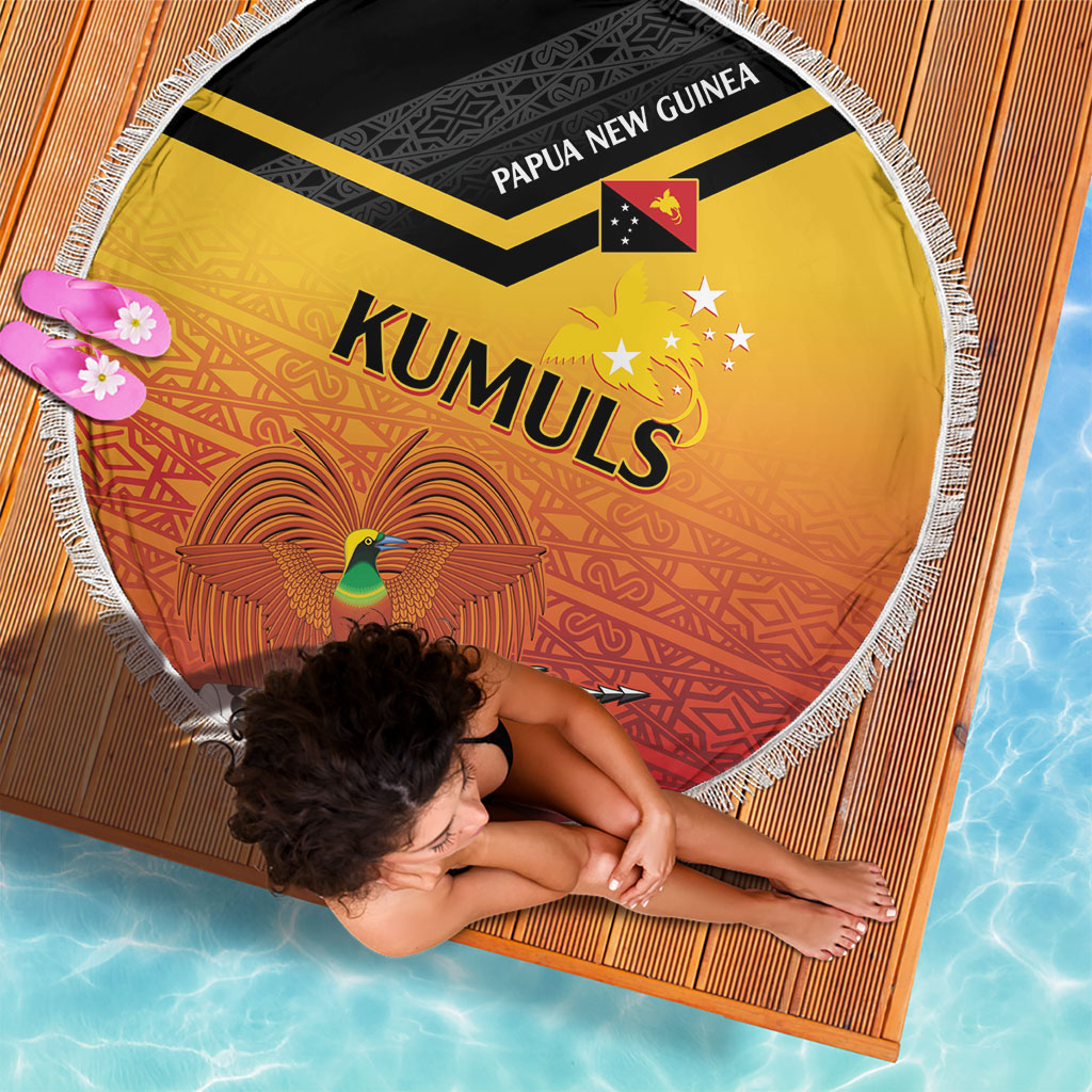 Papua New Guinea Rugby The Kumuls Beach Blanket Motuan Inspired Pattern LT7 - Polynesian Pride