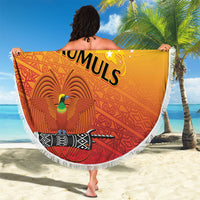 Papua New Guinea Rugby The Kumuls Beach Blanket Motuan Inspired Pattern LT7 - Polynesian Pride
