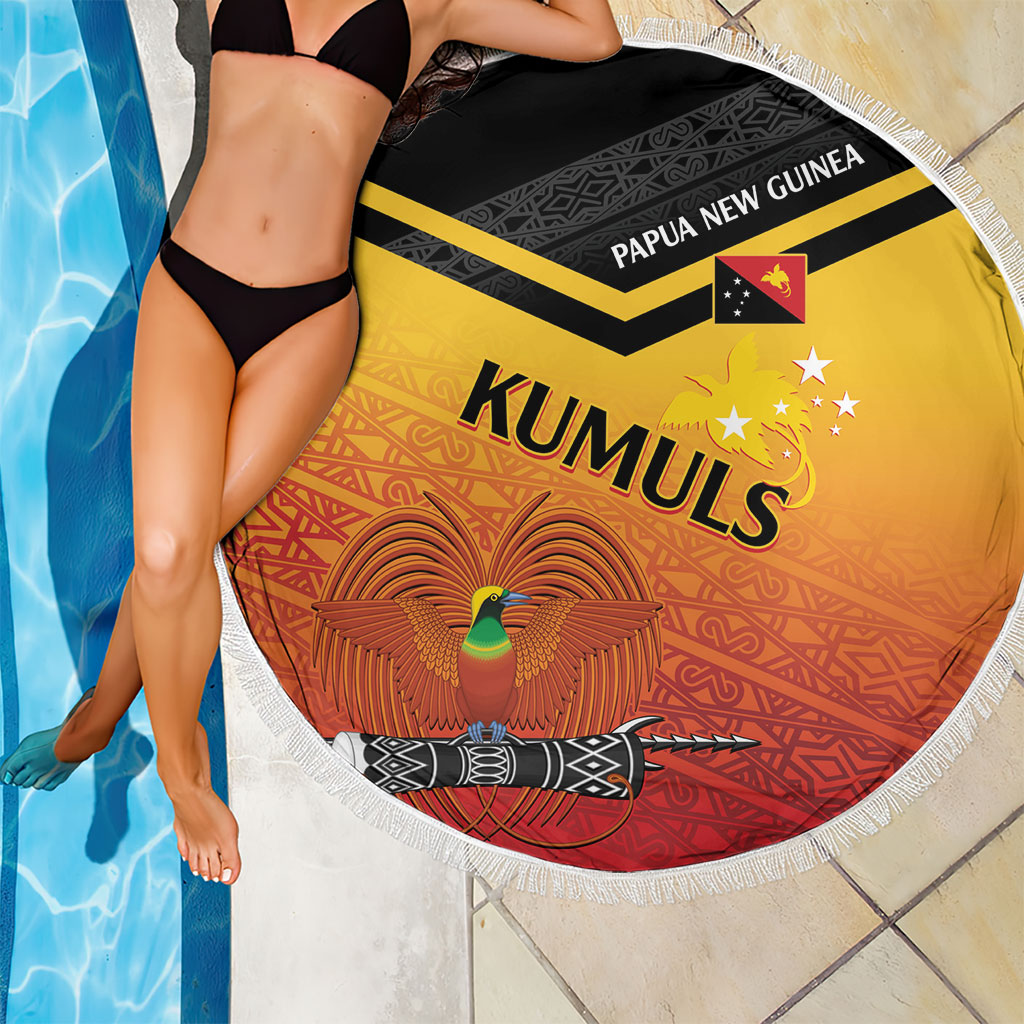 Papua New Guinea Rugby The Kumuls Beach Blanket Motuan Inspired Pattern LT7 - Polynesian Pride