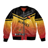 Papua New Guinea Custom Rugby The Kumuls Bomber Jacket Motuan Inspired Pattern LT7 Unisex Multicolor - Polynesian Pride