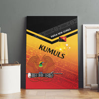 Papua New Guinea Rugby The Kumuls Canvas Wall Art Motuan Inspired Pattern LT7 - Polynesian Pride