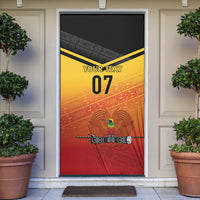 Papua New Guinea Custom Rugby The Kumuls Door Cover Motuan Inspired Pattern LT7 Multicolor - Polynesian Pride