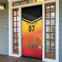 Papua New Guinea Custom Rugby The Kumuls Door Cover Motuan Inspired Pattern LT7 - Polynesian Pride
