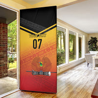 Papua New Guinea Custom Rugby The Kumuls Door Cover Motuan Inspired Pattern LT7 - Polynesian Pride