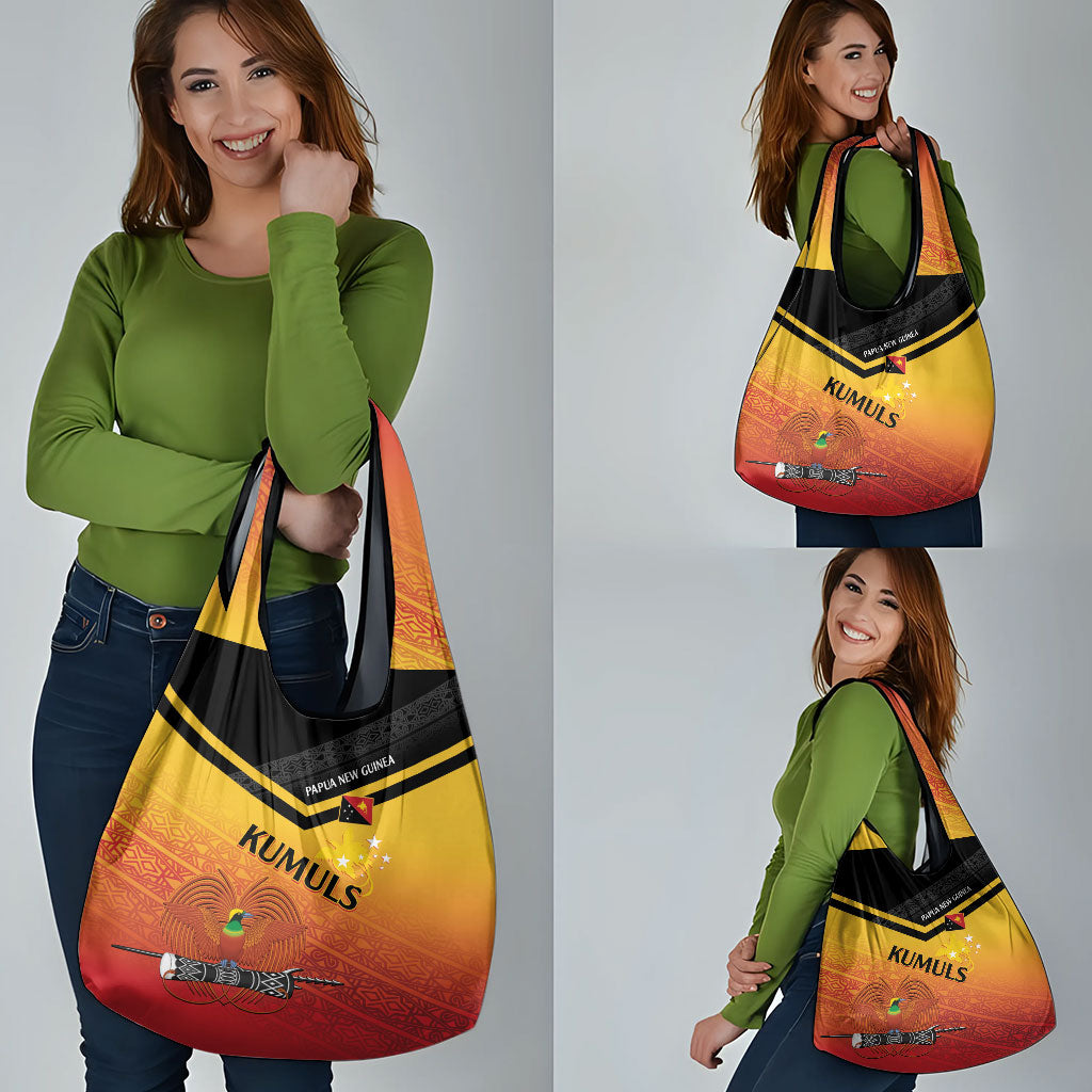 Papua New Guinea Rugby The Kumuls Grocery Bag Motuan Inspired Pattern LT7 - Polynesian Pride