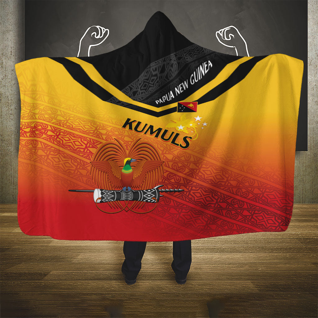 Papua New Guinea Rugby The Kumuls Hooded Blanket Motuan Inspired Pattern LT7 - Polynesian Pride