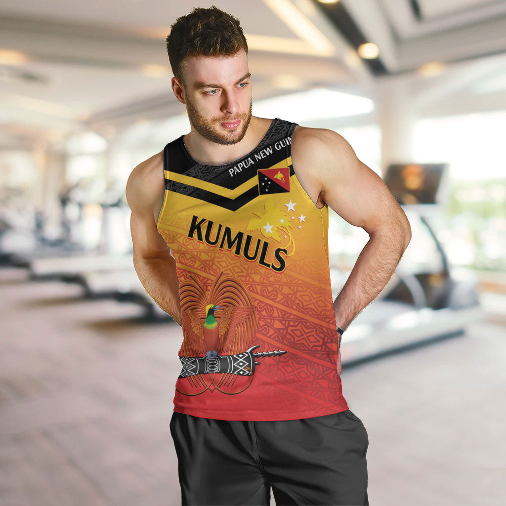 Papua New Guinea Custom Rugby The Kumuls Men Tank Top Motuan Inspired Pattern LT7 Multicolor - Polynesian Pride