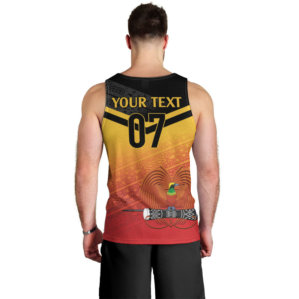 Papua New Guinea Custom Rugby The Kumuls Men Tank Top Motuan Inspired Pattern LT7 - Polynesian Pride