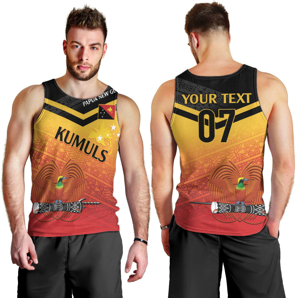 Papua New Guinea Custom Rugby The Kumuls Men Tank Top Motuan Inspired Pattern LT7 - Polynesian Pride