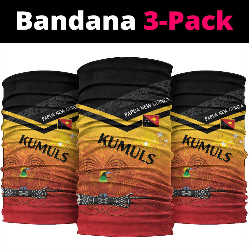 Papua New Guinea Rugby The Kumuls Neck Gaiter Motuan Inspired Pattern LT7 package One Size: 25*50cm Multicolor - Polynesian Pride
