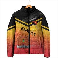 Papua New Guinea Custom Rugby The Kumuls Padded Jacket Motuan Inspired Pattern LT7 - Polynesian Pride