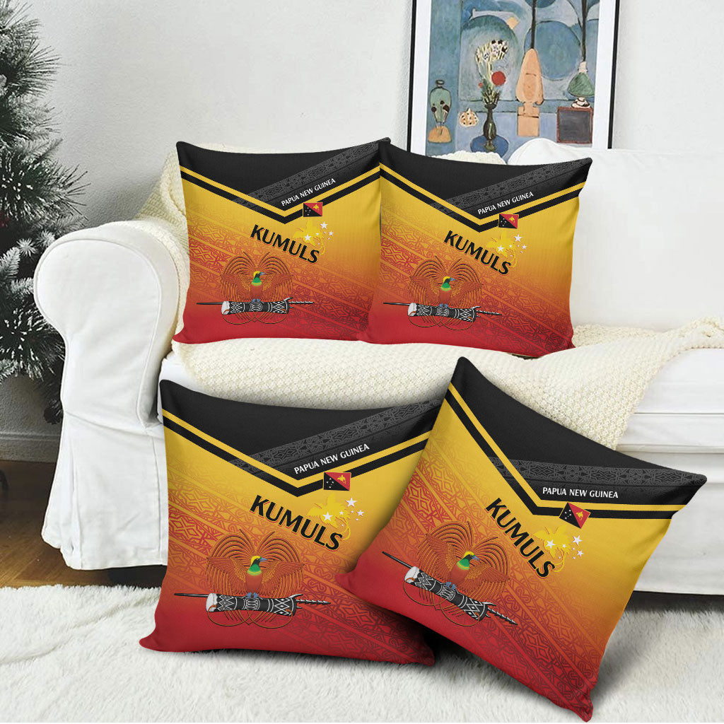 Papua New Guinea Rugby The Kumuls Pillow Cover Motuan Inspired Pattern LT7 - Polynesian Pride