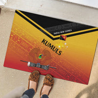 Papua New Guinea Rugby The Kumuls Rubber Doormat Motuan Inspired Pattern LT7 - Polynesian Pride