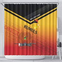 Papua New Guinea Rugby The Kumuls Shower Curtain Motuan Inspired Pattern LT7 - Polynesian Pride