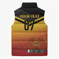 Papua New Guinea Custom Rugby The Kumuls Sleeveless Puffer Jacket Motuan Inspired Pattern LT7 - Polynesian Pride