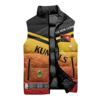 Papua New Guinea Custom Rugby The Kumuls Sleeveless Puffer Jacket Motuan Inspired Pattern LT7 - Polynesian Pride
