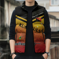 Papua New Guinea Custom Rugby The Kumuls Sleeveless Puffer Jacket Motuan Inspired Pattern LT7 - Polynesian Pride