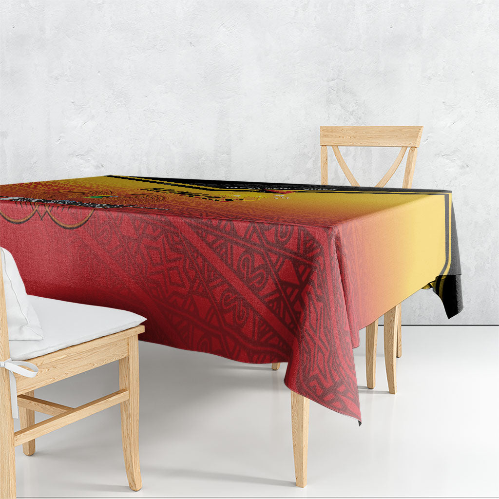 Papua New Guinea Rugby The Kumuls Tablecloth Motuan Inspired Pattern LT7 - Polynesian Pride