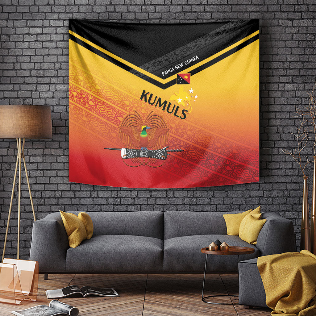 Papua New Guinea Rugby The Kumuls Tapestry Motuan Inspired Pattern LT7 Multicolor - Polynesian Pride