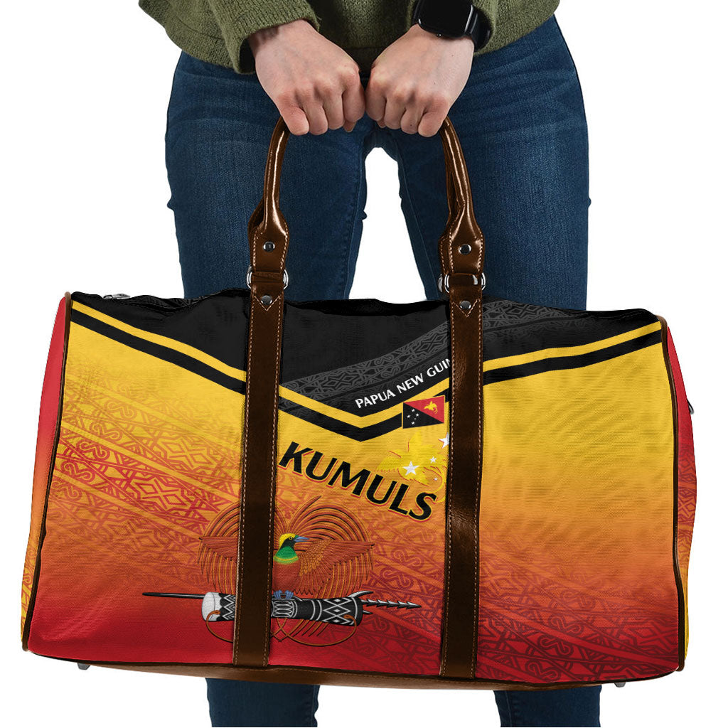Papua New Guinea Rugby The Kumuls Travel Bag Motuan Inspired Pattern LT7 Multicolor - Polynesian Pride