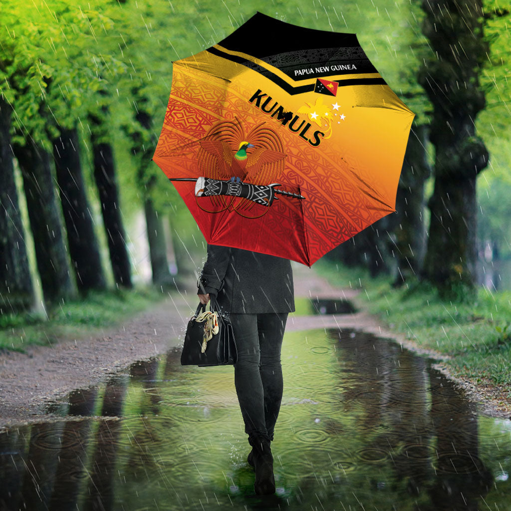 Papua New Guinea Rugby The Kumuls Umbrella Motuan Inspired Pattern LT7 - Polynesian Pride