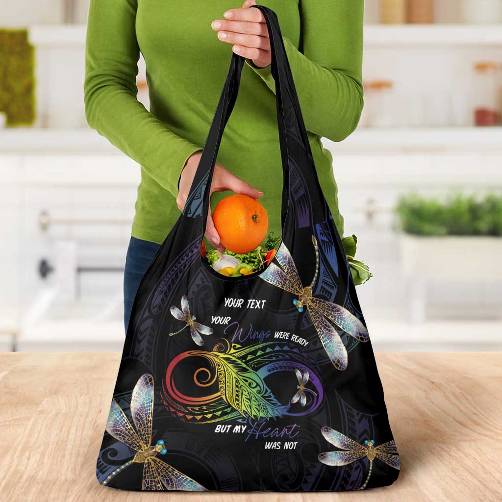 Personalised Polynesian Memorial Grocery Bag Your Wings Were Ready But My Heart Was Not