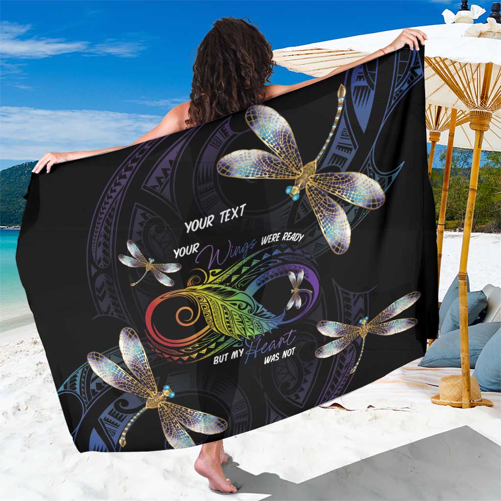 Personalised Polynesian Memorial Sarong Your Wings Were Ready But My Heart Was Not