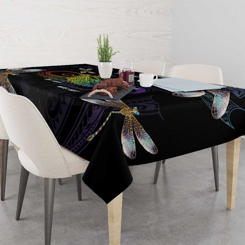 Personalised Polynesian Memorial Tablecloth Your Wings Were Ready But My Heart Was Not