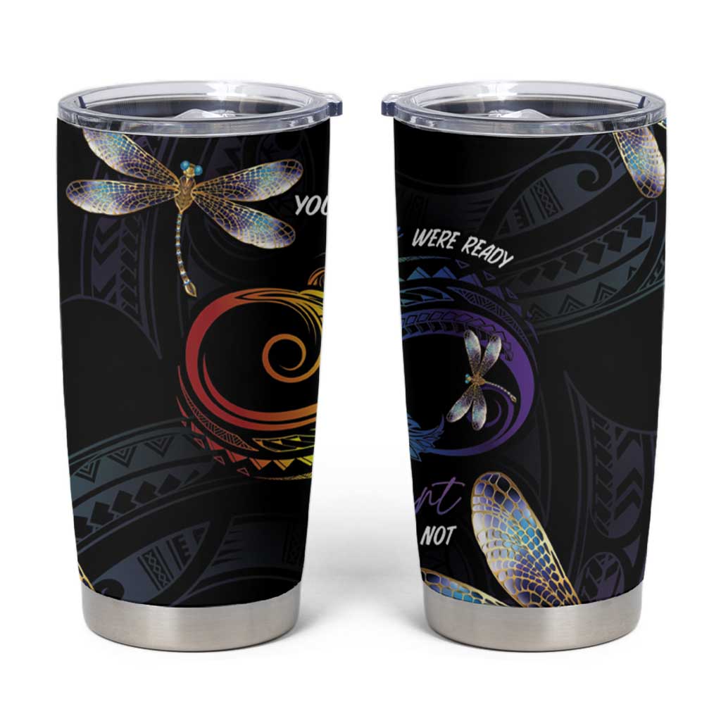 Personalised Polynesian Memorial Tumbler Cup Your Wings Were Ready But My Heart Was Not