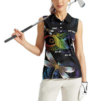 Personalised Polynesian Memorial Women Sleeveless Polo Shirt Your Wings Were Ready But My Heart Was Not LT7 - Polynesian Pride