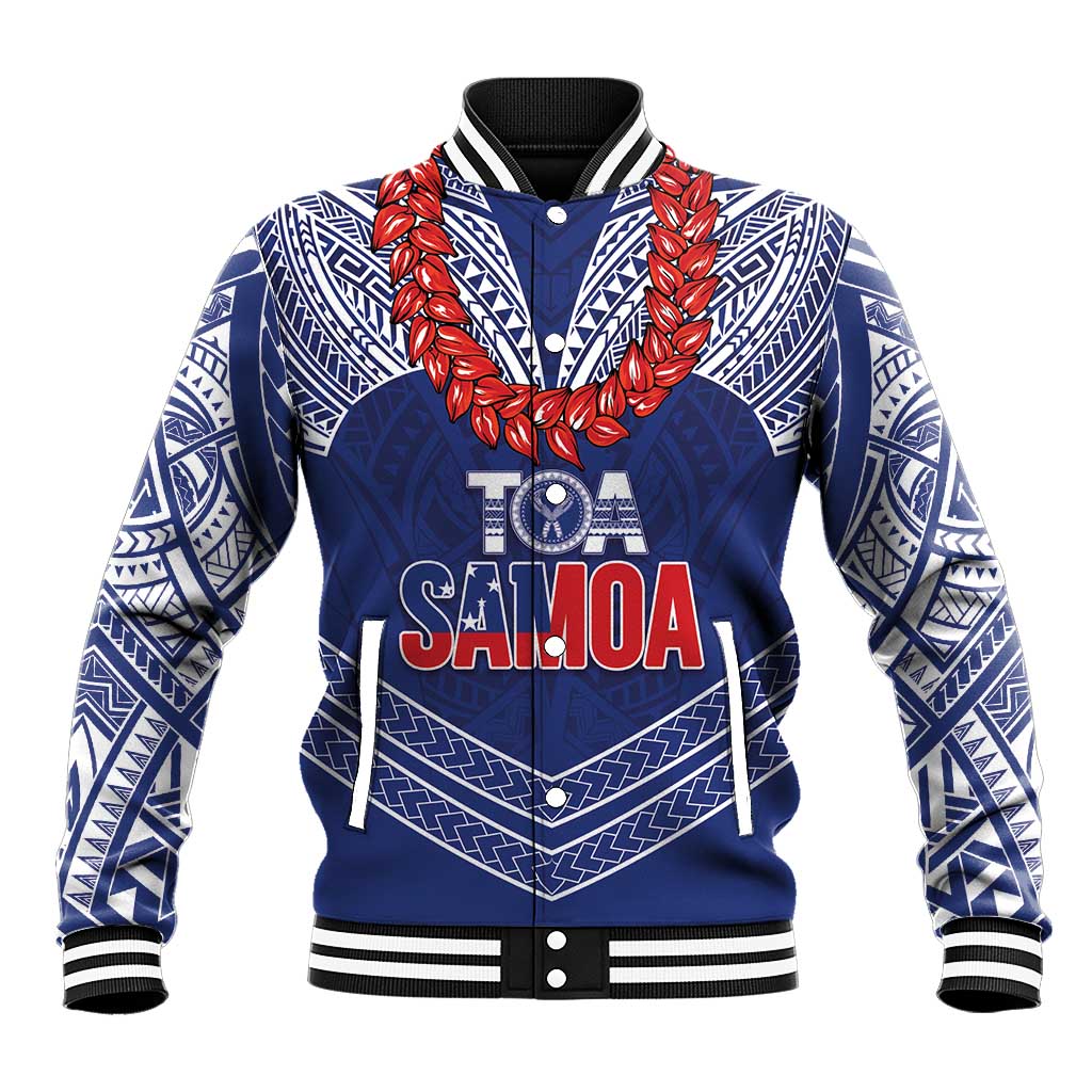 Toa Samoa Rugby Custom Baseball Jacket Ulafala Mix Nifo'oti - Polynesian Pride