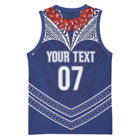 Toa Samoa Rugby Custom Basketball Jersey Ulafala Mix Nifo'oti - Polynesian Pride