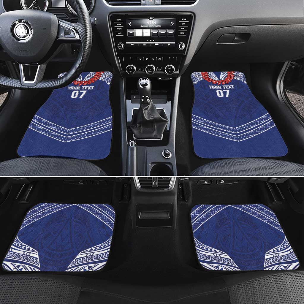 Toa Samoa Rugby Custom Car Mats Ulafala Mix Nifo'oti - Polynesian Pride