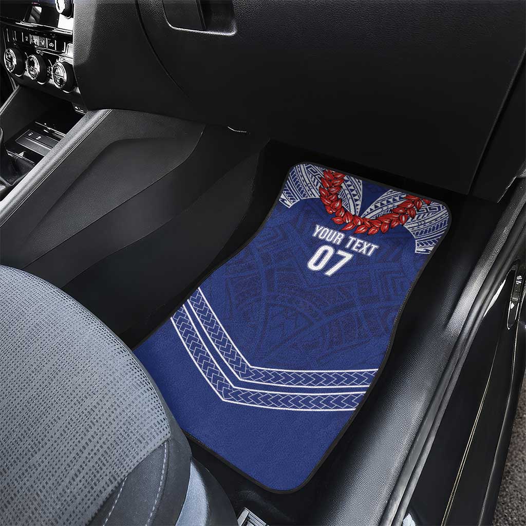 Toa Samoa Rugby Custom Car Mats Ulafala Mix Nifo'oti - Polynesian Pride
