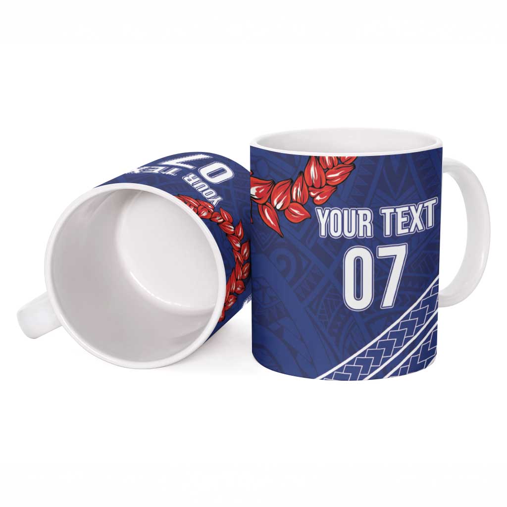 Toa Samoa Rugby Custom Ceramic Mug Ulafala Mix Nifo'oti - Polynesian Pride