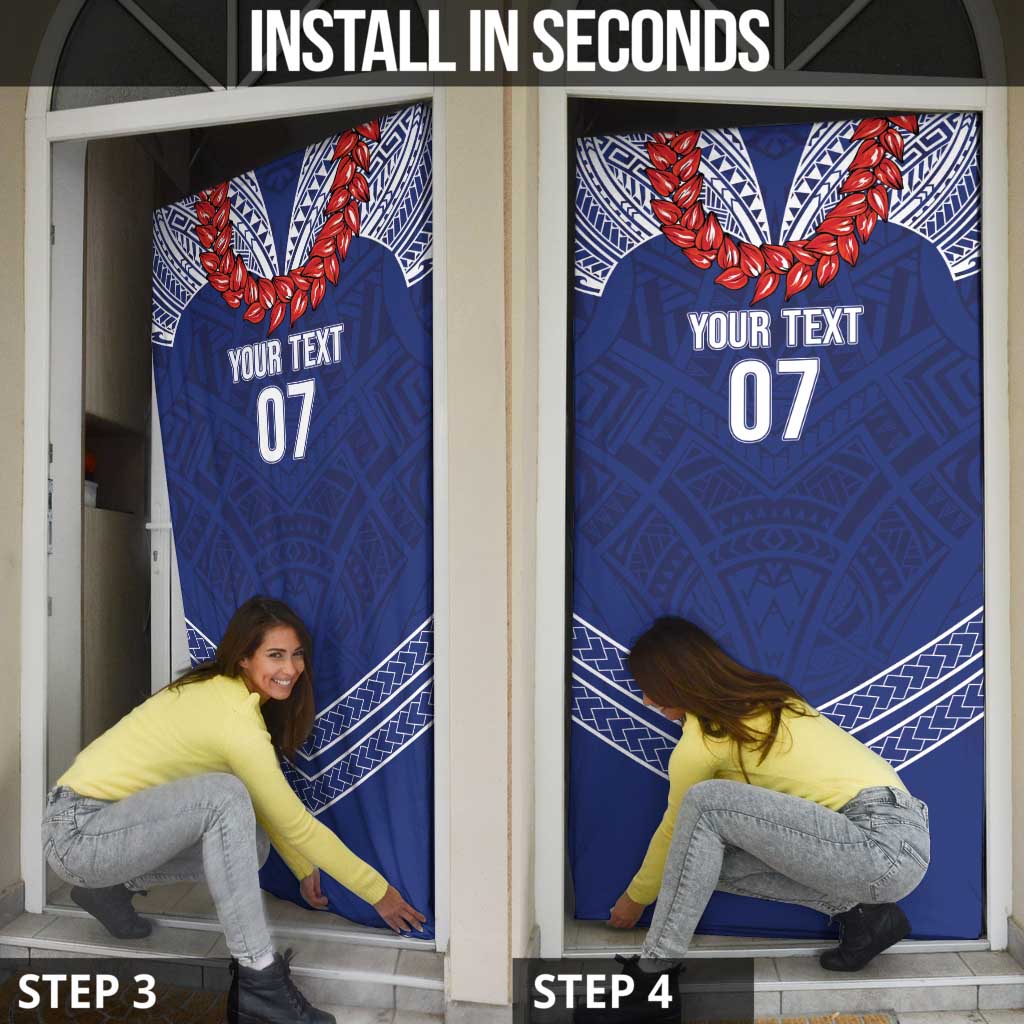 Toa Samoa Rugby Custom Door Cover Ulafala Mix Nifo'oti - Polynesian Pride