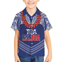 Toa Samoa Rugby Custom Family Matching Summer Maxi Dress and Hawaiian Shirt Ulafala Mix Nifo'oti - Polynesian Pride