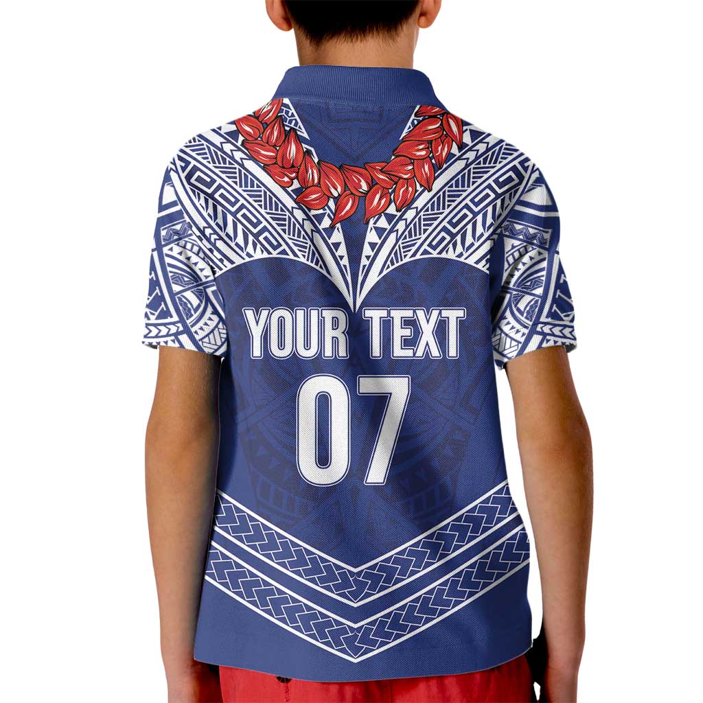 Toa Samoa Rugby Custom Kid Polo Shirt Ulafala Mix Nifo'oti - Polynesian Pride